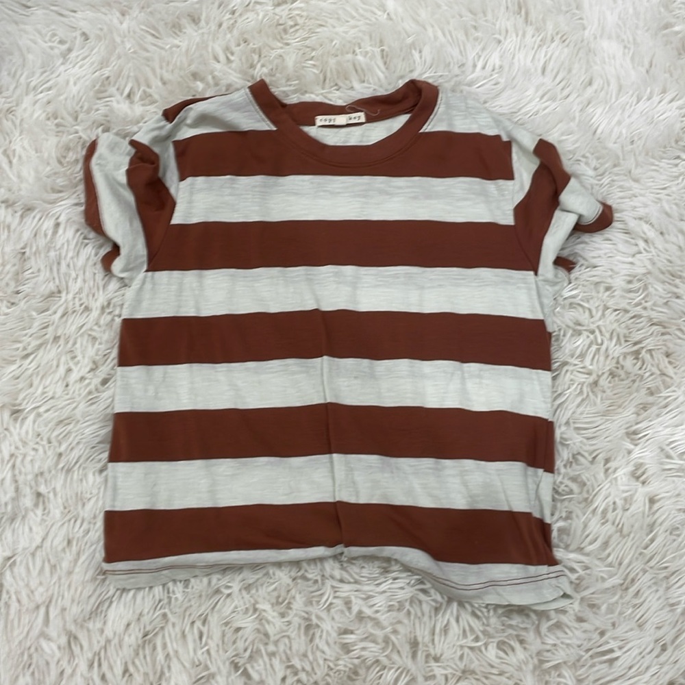It is a fall colored t-shirt